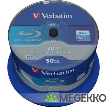 Verbatim BD-R Blu-Ray 25GB 6x 50st. Cakebox, Verzenden, Nieuw in verpakking