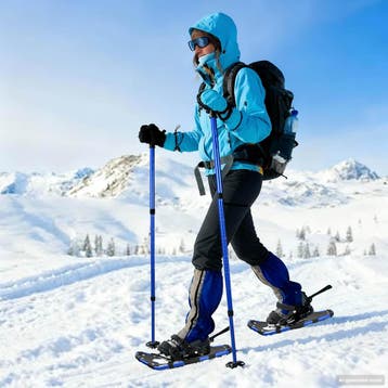 vidaXL 3 in 1 sneeuwschoenen met wandelschoenen Blauw en, Verzenden, Nieuw