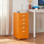 Kantoorkast Kökar ladekast op wielen 69x28x41 cm oranje [en., Zakelijke goederen, Kantoor en Winkelinrichting | Kantoormeubilair en Inrichting