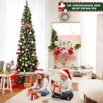 2dekans | Coast Halve Kunstkerstboom met LED Groen – 60 x, Ophalen of Verzenden, Zo goed als nieuw