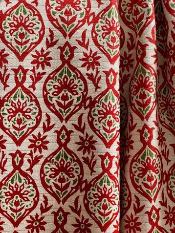 Exclusieve Ottomaanse bedrukt stof. Bekleding en gordijnen.