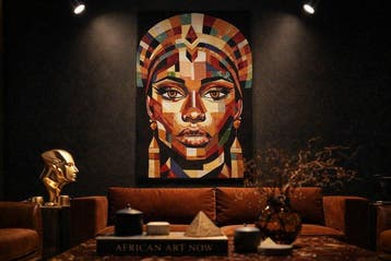 Arazzo Regina dOcra in Gobelin-weefsel - 113x82 cm -, Antiek en Kunst
