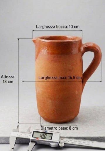Antico Set da Vino in Terracotta Artigianale del 1800 –