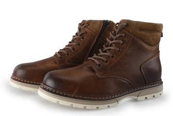 Nelson Veterboots in maat 42 Cognac, Overige kleuren, Verzenden, Boots, Zo goed als nieuw
