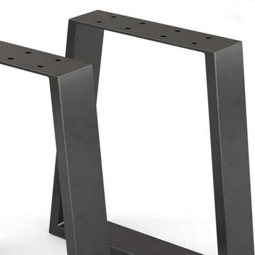 [en.casa] Stalen onderstel Marstal set van 2 tafelpoot 42x30, Verzenden, Nieuw