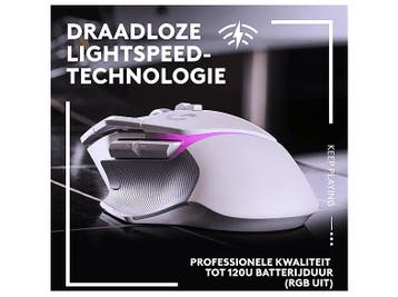 Logitech G -  G502 X Lightspeed Plus Draadloos Muis  - Wit, Muis, Logitech G, Verzenden, Gaming muis