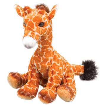 Giraffe knuffel - pluche - gevlekt bruin - 13 cm - safari, Verzenden, Nieuw