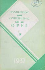 1937 Opel Instructieboekje Handleiding in het Nederlands, Verzenden