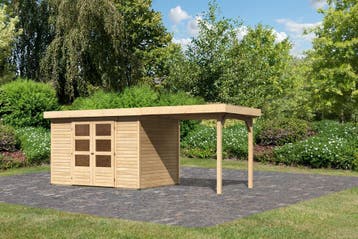 Tuinhuis Askola 4 met Overkapping 554 x 238 cm, Nieuw
