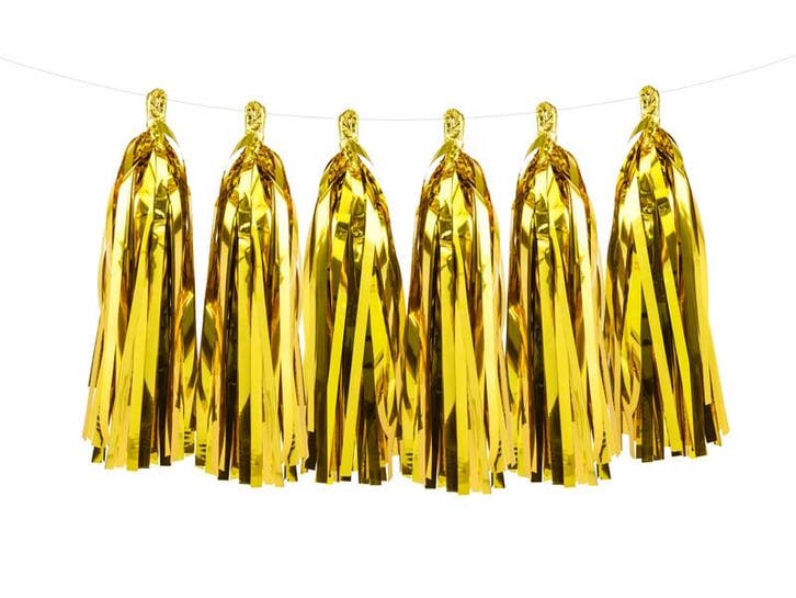 Tassel Slinger Goud - 1,5 meter, Hobby en Vrije tijd, Feestartikelen, Nieuw, Ophalen of Verzenden