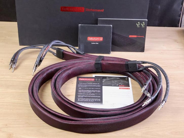 Tellurium Q Statement high end audio speaker cables 3,0 metr, Audio, Tv en Foto, Audiokabels en Televisiekabels, Overige kabels