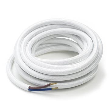 Strijkijzersnoer | Calex | 3 meter (2 x 0.75 mm², Wit), Verzenden, Nieuw