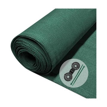 VOUNOT schaduwdoek hek 1x20 m 150 g/m² HDPE 85% groen, Tuin en Terras, Verzenden, Nieuw