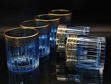 Artemisia - Drinkset (6) - Kristal, gouden zecchino - Whisky