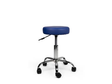 Tabouret Blauw - Lage Uitvoering, Huis en Inrichting, Krukjes, In hoogte verstelbaar, Nieuw, Kunststof