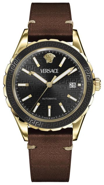 Versace VEQCA0224 Hellenyium automatisch horloge 42 mm, Overige merken, Staal, Verzenden, Polshorloge