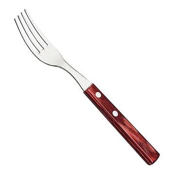 Steakvork | Tramontina | RVS | Hout | 19 cm, Verzenden