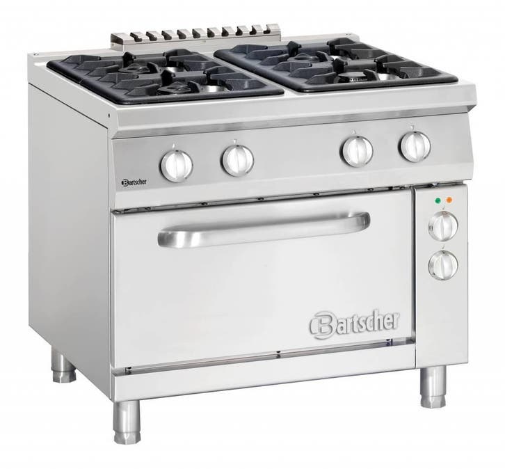 Bartscher Gasfornuis met elektrische oven | 6 branders, Zakelijke goederen, Horeca | Keukenapparatuur, Verzenden