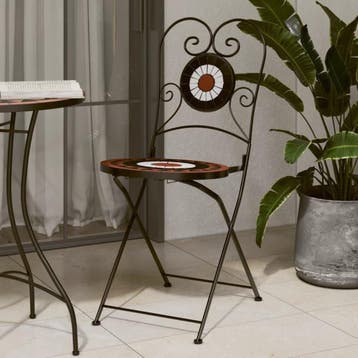 Bistrostoelen Set 2x | Keramiek | Retourdeal 59% Korting, Ophalen of Verzenden, Gebruikt, Metaal, Inklapbaar
