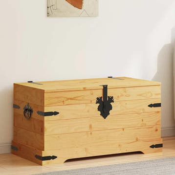 vidaXL Opbergkist Mexicaans grenenhout Corona-stijl, Verzenden, Nieuw