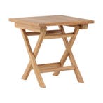 *WOONWINKEL* Vierkante Cafetafel Van Teak, Verzenden, Nieuw