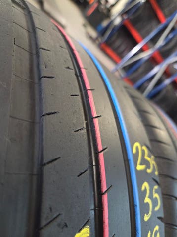 235/35/19 91Y NO MICHELIN ZOMERBANDEN 5,5MM PROFIEL 2X, Gebruikt, 235 mm, Band(en), Personenwagen