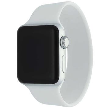 Apple Watch bandje - siliconen - solo loop - wit - wit / 38, Verzenden, Nieuw