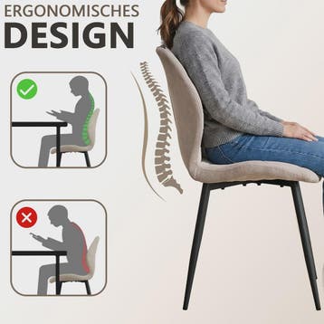 Set Eetkamerstoelen Nordic Stijl - Comfortabel Velvet met Me, Verzenden, Nieuw