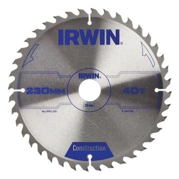 Zaagblad Irwin 230 x 30mm x 24T ATB (Zaagbladen), Verzenden, Nieuw