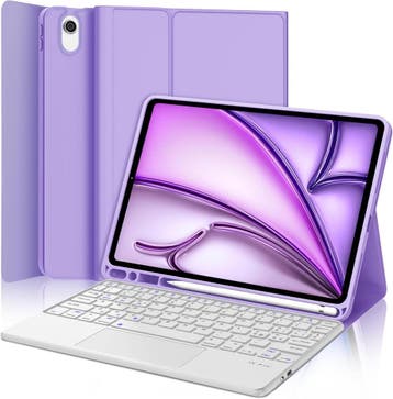 Tablethoes met toetsenbord ipad air 6 - retourdeal 28% ko..., IPad Air 6 (11 inch) M2 2024, 11 inch, Nieuw, Bescherming voor- en achterkant