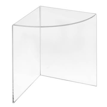 150 x 150 x 200 mm - 1/4 Cirkel Acrylglas Productstandaa...