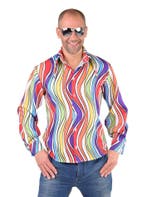 Hippie blouse rainbow waves, Kleding | Heren, Ophalen of Verzenden, Nieuw