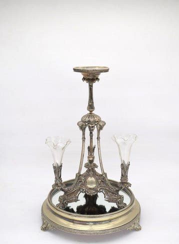 Henry Wilkinson & Co - Epergne (2) - Metaal, Glas -
