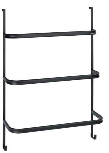WENKO Handdoekhouder Irpinia 78x55cm Staal Zwart