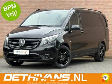 Zakelijke Lease |  Mercedes-Benz Vito 114CDI 136PK Lang 9G-T, Automaat, Stof, Gebruikt, Zwart