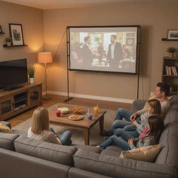 Projectiescherm 84 inch 4:3 met Draagbare Standaard, Audio, Tv en Foto, Beamers, Verzenden, Nieuw