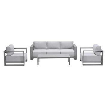 Garden Impressions Malakka loungeset 4 - delig taupe/valley, Verzenden, Nieuw