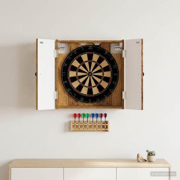 vidaXL Dartbord Kabinet EDE Oud hout 52,5 x 10,5 x 53,5 cm, Verzenden, Nieuw