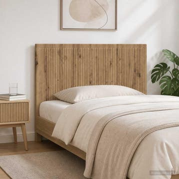 vidaXL Wandgemonteerd Hoofdeinde EDE Artisanaal eiken, Verzenden, Nieuw, Bruin, Hout