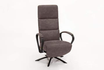 Relaxfauteuil Nieuwdorp - relaxfauteuils - Taupe, Nieuw, Stof