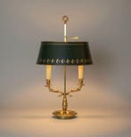 Lamp - Warmewaterkruik - Empire-stijl - Zwanenkoppen - Brons
