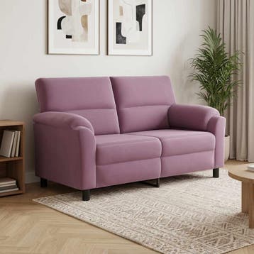 vidaXL Bank Paars 174 x 85 x 93 cm fluweel, Verzenden, Nieuw, Stof, 150 tot 200 cm
