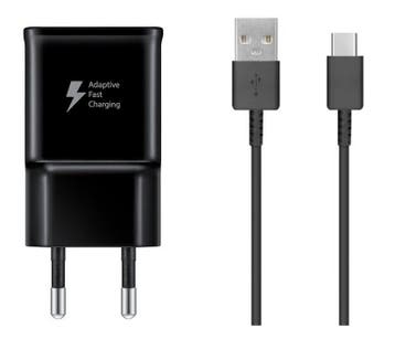 Samsung snellader set USB-C Adaptive Fast Charging 2A zwart, Verzenden, Nieuw