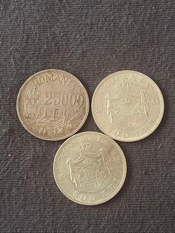 Roemenië. Silver Coin Collection: 25,000 Lei & Two 500 Lei