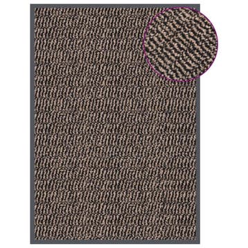 vidaXL Deurmat getuft 40x60 cm donkerbruin, Verzenden, Nieuw