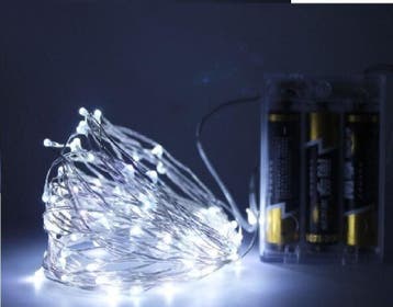 Kerst koperdraad LED verlichting - Koud wit - 5 meter - Op, Ophalen of Verzenden, Nieuw