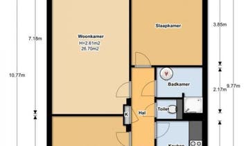 Te Huur 3 Kamer Appartement Vaartweg In Hilversum, Direct bij eigenaar, Noord-Holland, Hilversum, Appartement