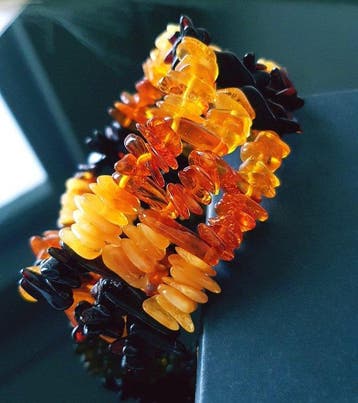 Amber Vintage natuurlijke Baltische barnsteen armband- 28 g