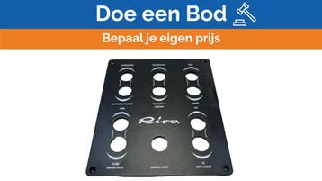 Bieden: Riva Black Coated Marine Control Panel for Boat Aft, Watersport en Boten, Ophalen of Verzenden, Nieuw, Motor en Techniek