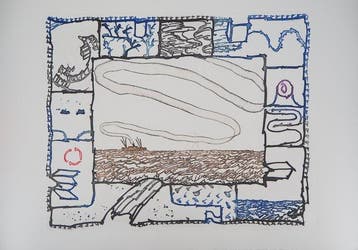 Pierre Alechinsky (1927) - Voyage surréaliste, Antiek en Kunst